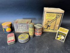 A quantity of packaging including a box of Veritas Mantles, Beechams Pills, Vaseline, Ucal Bronchial