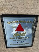 A William Bass & Co. brewery mirror purchased from the Bass Brewery in Burton approx. 30 yrs ago
