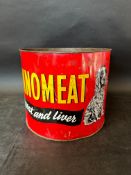A large Kennomeat - all meat and liver shop display can, 11 1/2 x 9 1/2