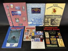 Seven Street Jewellery/Enamel Advertising Signs volumes complete with Garnier enamel plaques to
