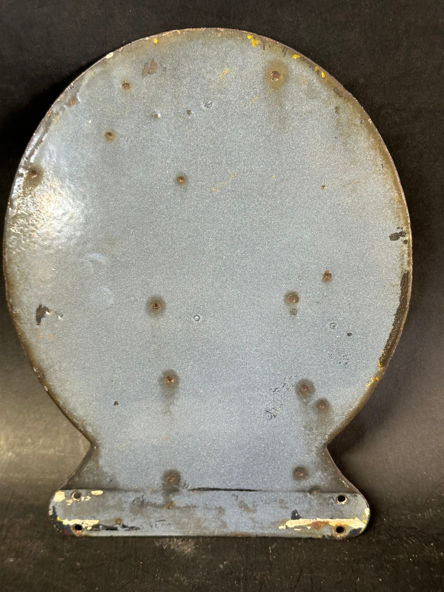 A very rare Vatican City Pope Papal insignia enamel vehicle sign, 9 1/2 x 7". - Image 2 of 2