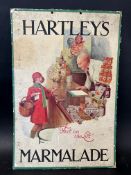 A Hartley's Marmalade hanging showcard depicting a well dressed girl ordering from the Hartley's