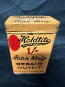 A Holdtite Patch Strip Repair Outfit tin by Surridge's Patents Ltd. Beckenham Kent, 2 1/2 x 3 3/4