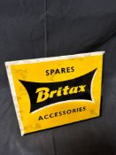 A Britax Spares and Accessories celluloid counter top/hanging advertising sign, 8 3/4 x 7 1/2