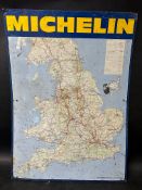 A Michelin tyres tin road map, reproduced map 930, 1968 edition, a few additional holes from