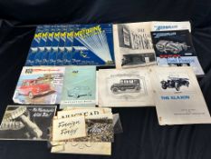 A collection of mostly motoring-related magazines, booklets, artwork, ephemera etc. inc. NSU,
