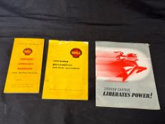 A Wakefield Castrol promotional leaflet, a Shell Lubricants handbook and a Shell corrosion
