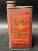 An Aeroshell Lubricating Oil three-sided oil tin can, 8