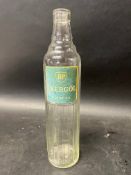 An Irish BP Energol quart motor oil glass bottle.
