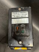 A Pedestrian Crossing 'Wait' lightbox, 8 1/4 x 14 1/2 x 4 1/2