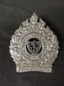A rare BP Pipe Band cap badge for the 'Grangemouth' band (Falkirk, Scotland) bearing a thistle
