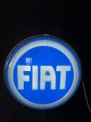 A Fiat circular lightbox, 17 1/2