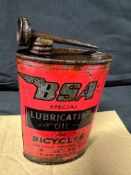 A BSA Special Lubricating Oil for Bicycles tin, 3 x 5 1/2
