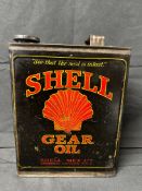 A Shell Gear Oil gallon can by Shell Mex Ltd.