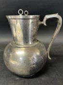 A Royal Automobile Club water jug with ice holder insert, 8 3/4