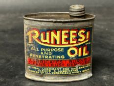 A Runeesi All Purpose and Penetrating Oil tin.