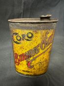 A Coro Burning Oil cycle tin.