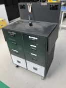 Mobile Workstation with Power Connection & In-Built Sockets