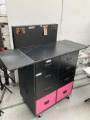 Mobile Workstation with Power Connection & In-Built Sockets