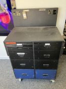 Mobile Workstation with Power Connection & In-Built Sockets