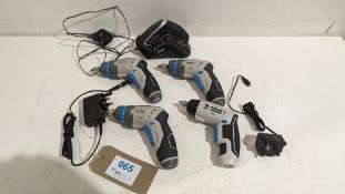 (5) Small Cordless Screwdrivers