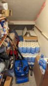 Contents of cleaning cupboard to include: