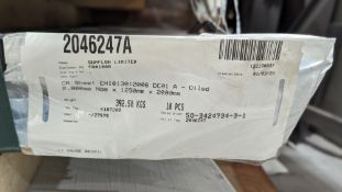 Single pallet of 2.0mm x 1.25m x 2m sheet steel stock