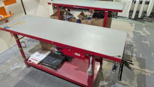 (2) Clarke electrical work benches