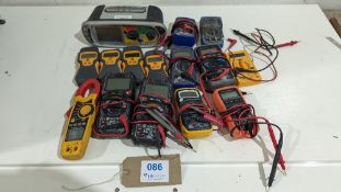 Quantity of electrical testing meters