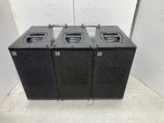 (3) d&b Q1 Loudspeakers & Mobile Flight Case