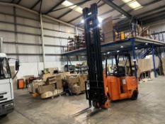 Bendi electric ride on isle fork truck