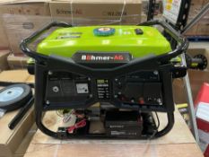 (6) boxes of BOHMER-AG model WX-3800K-E petrol generator sets