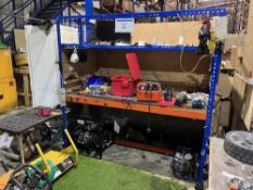 Contents of repair shop area under mezzanine to include