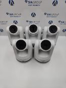 (5) Panasonic AW-UE100WE 4K NDI, SRT PTZ Cameras