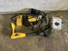 Canvas bag containing various robin test equipment
