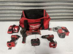 Milwaukee Tool Bag with contents to include: