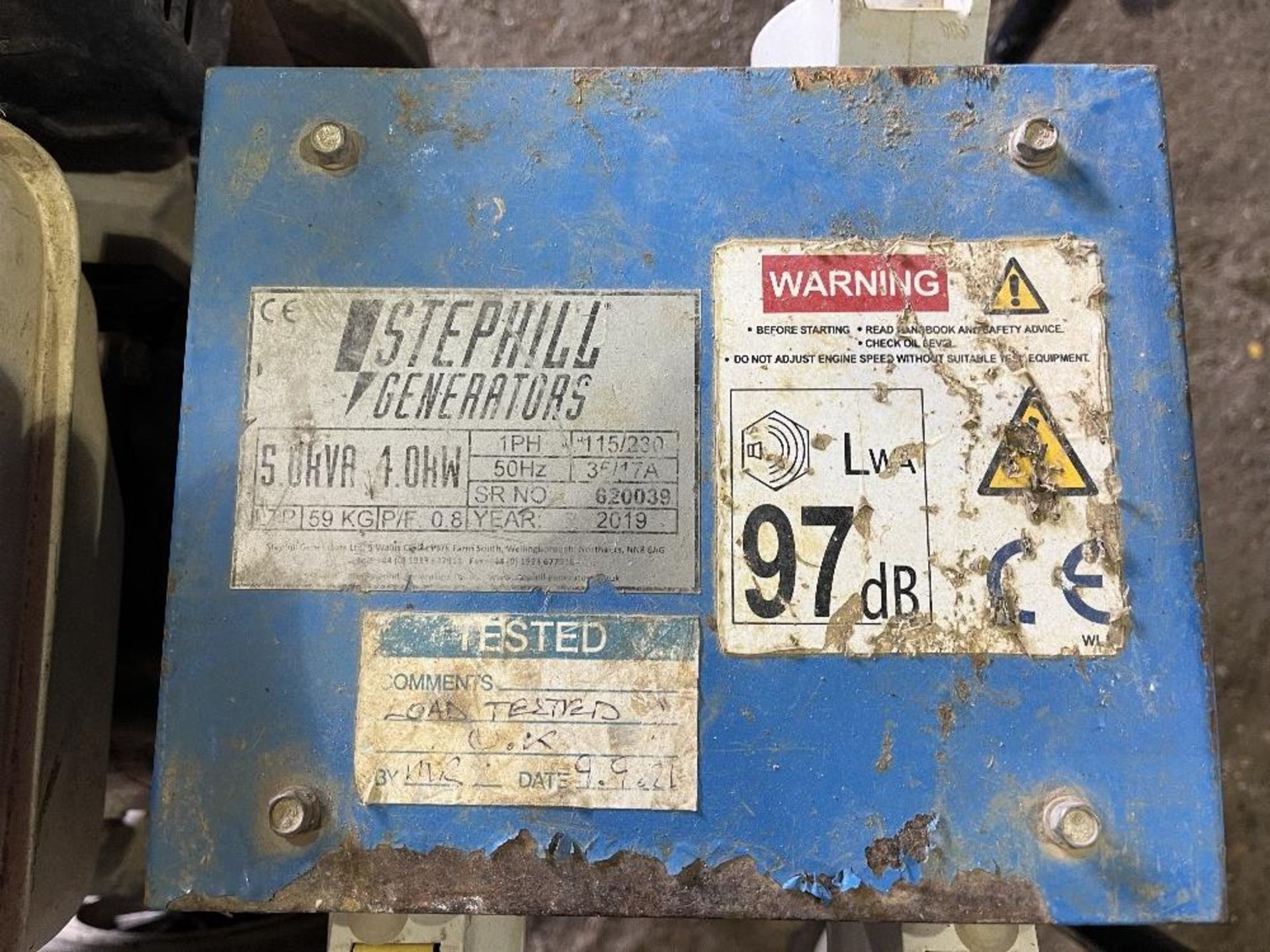 Stephill 5kva Mobile petrol engine generator - Image 3 of 4