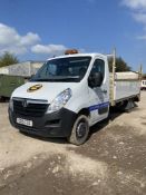 Vauxhall Movano LWB dropside van with tail lift
