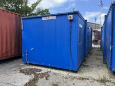 32' x 12' approx. Jack legged cabin internal layout canteen/tea room