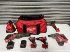 Milwaukee Tool Bag with contents to include: