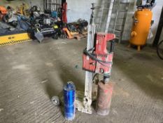 Hilti DD250E core cutter with stand and 2 core cutting bits