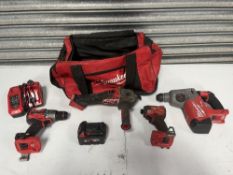 Milwaukee Tool Bag with contents to include: