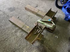 Fork Lift Extensions with Forklift towbar attachment