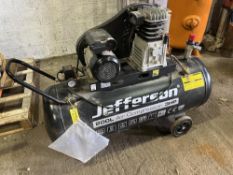 Jefferson 200l 3HP receiver mounted air compressor (240v)