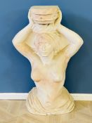 Plaster jardiniere stand