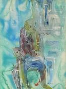 Framed and glazed Hargreaves Ntukwana watercolour