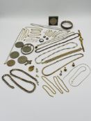 Quantity of silver jewellery, costume jewellery and commemorative coins