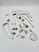 Collection of silver jewellery