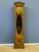 German oak longcase clock by Lorenz Furtwangler