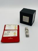 Omega ladies Constellation Quadra bracelet watch